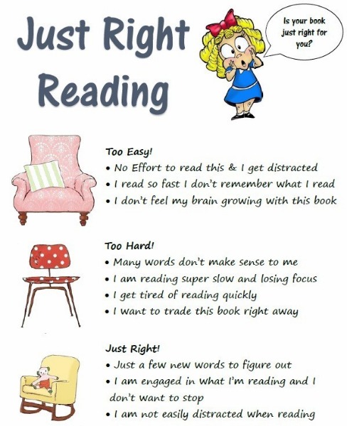 Just Right Book Chart
