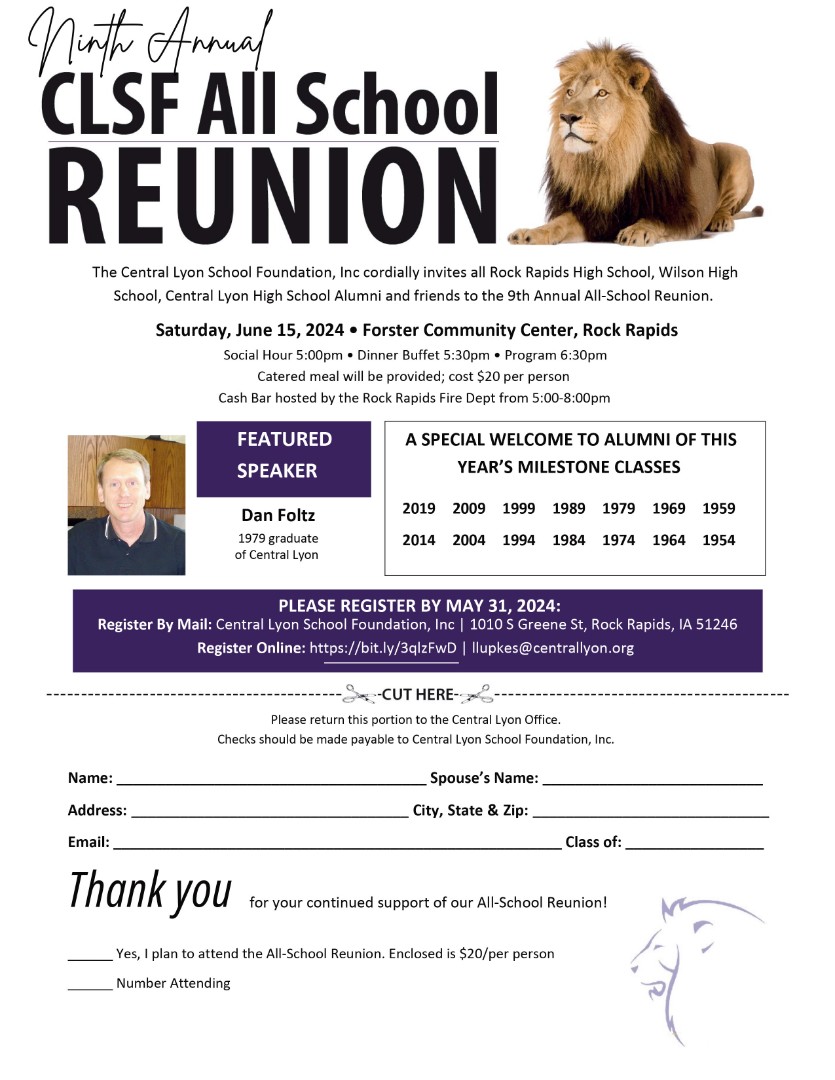 Central Lyon CSD - Central Lyon Foundation&rsquo;s All School Reunion